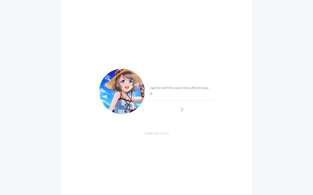 Carrd profile picture for @luminous
